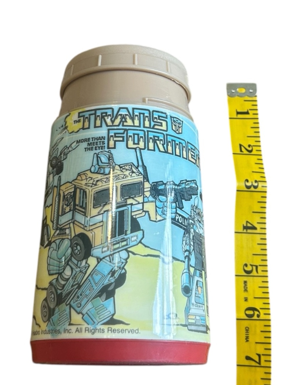Vintage 1984 Transformers Aladdin Thermos Cup Optimus‎ Prime No Lid - Picture 7 of 9